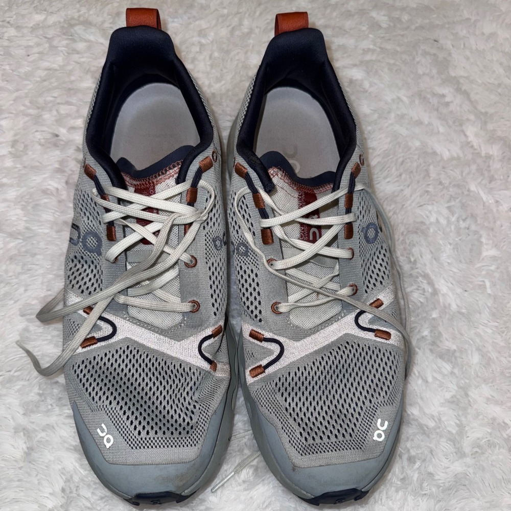 On Cloudsurfer Trail Mens Size 12 Grey CloudTec Phase Missiongrip 3ME10112145